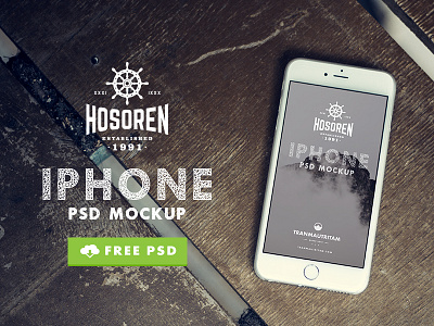 Hosoren - 10 Photorealistic iPhone 6 FREE PSD Mockups