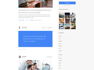 Thefox Business WordPress Theme by Tran Mau Tri Tam on Dribbble