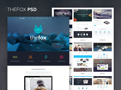 TheFox PSD version 1.39 Out Now best psd business download psd elegant envato psd template retina template thefox thefox psd themeforest tranmautritam