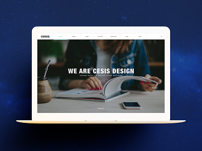 Cesis Free Sample Presentation agency business cesis company corporate free download free sample modern style presentation psd template theme web design