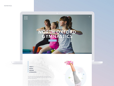 North Oxford Gymnastics (Homepage) gym gymnastics kids logo design oxford uk ux design web design web development wordpress yoga