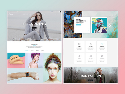 Juventas - Fashion homepage style for Cesis Theme cesis cesis psd cesis theme fashion fashion homepage style fashion style fashion website homepage website