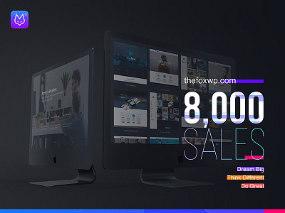 TheFox WordPress Theme has reached +8000 sales achievement download wp theme multi purpose wordpress responsive theme thefox theme themeforest tranmautritam wordpress wp theme