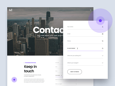 Contact Design for Cesis Creative cesis clean layout contact contact page creative keep in touch layout minimal simple ui design ux design web design