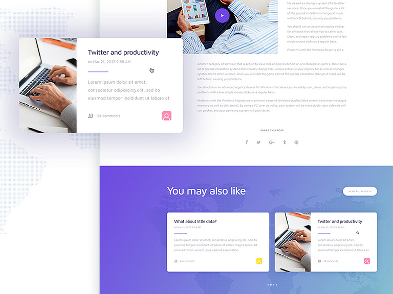 [FREE] MIsocial PSD Template by Tran Mau Tri Tam on Dribbble