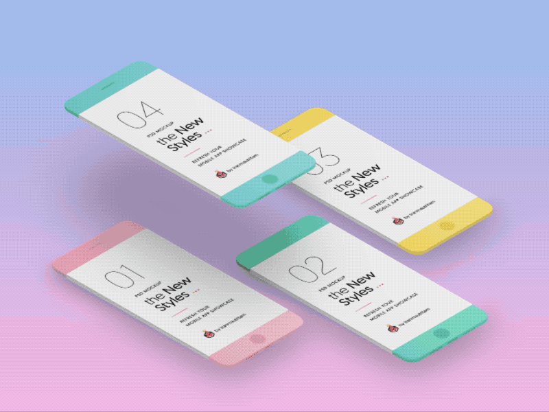 Download 🎁 Free Download: Minimalistic Phone Mockups by Tran Mau ...