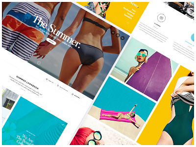 Cesis Fashion: Lookbook Page beautiful cesis colorful fashion grid lookbook newsletter photo sexy slide summer ui design