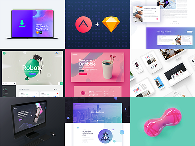 My Dribbble 9 Best Shots of 2017