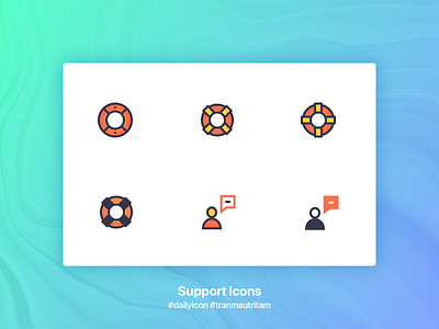 Daily Icon #009 - Support / Help daily icon help icon helpdesk icon icon challenge icon design icons support icon talk