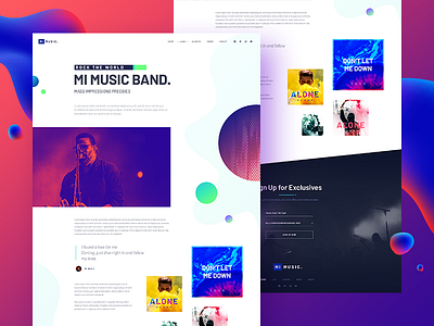 MIMUSIC [W.I.P] #3 | About album band entertainment freebie music music album psd template singer single template theme website