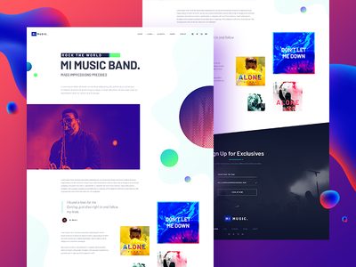 Tran Mau Tri Tam / Projects / MI MUSIC - A Free Website PSD Template ...