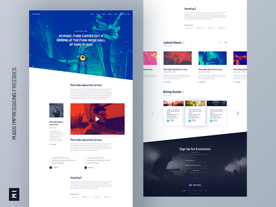 Tran Mau Tri Tam / Projects / MI MUSIC - A Free Website PSD Template ...