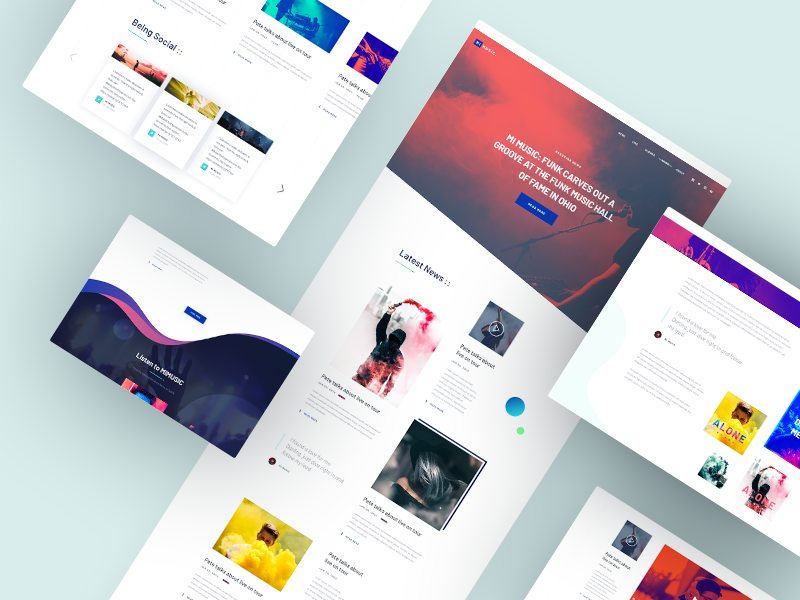 Mi Music - Free Psd By Tran Mau Tri Tam On Dribbble