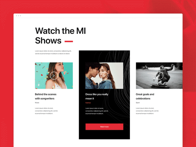 MI Tv - Free PSD Template channel free free download freebie freebies psd template television tv tv show youtube
