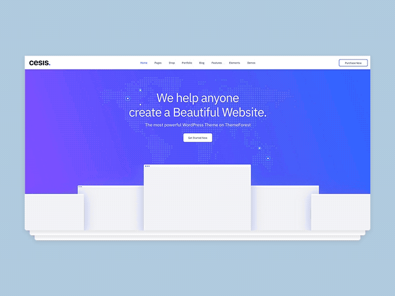 Cesis Landing Page [ Banner Animation ]