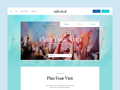 MIFESTIVAL | Plan Your Trip 🎉 camping colorful deals festival food kids landing page music ticket