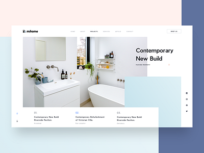 MI Home | Projects [WIP] clean home house minimal property simple sketch sketch template web design white