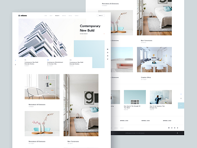 MI Home | Projects [WIP] - Full Page clean home house minimal project page property simple sketch sketch template white