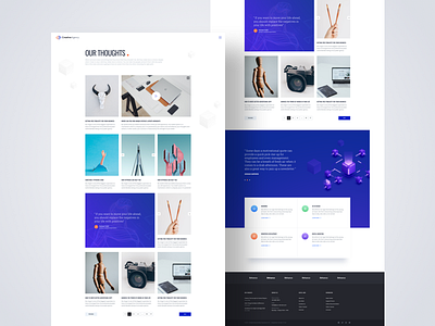 Creative Agency | Blog agency blog blue clean creative creative website magazine news thought ui design web design