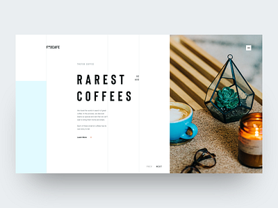 FoxCafe #2 cafe clean clear coffee concept design thinking fox hero header modern ui design ux design web design