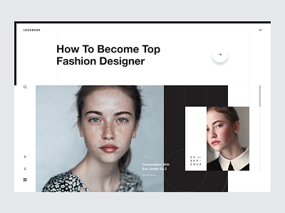 Fashion Designer clean clear creative fashion fashion designer landing page layout layoutdesign lookbook magazine minimal news press slide transition typography ui design web design web layout weblog