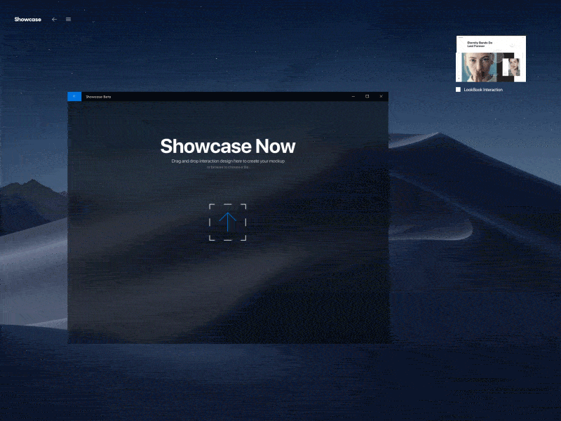 Showcase App Interaction