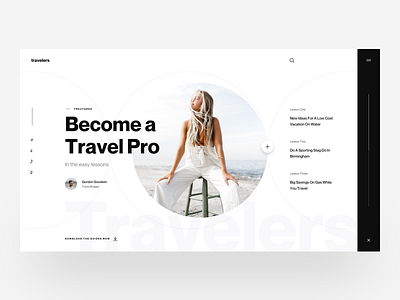 Travelers beach blog clean download girl guide lady magazine minimal minimal blog travel travel app traveler ui design ux design vietnam web app web design website women