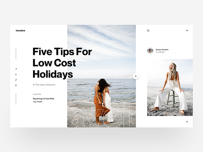 Travelers II clean clean grid clean layout clean website couple grid grid layout holidays minimal money tip travel travelling ui design user interface ux design vietnam web design women women fashion