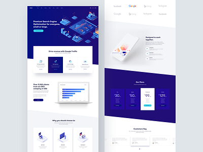 MISEO :: Landing Page by Tran Mau Tri Tam on Dribbble