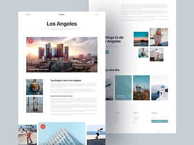 Mi Travel :: Blog Style 2 :: Free Download blog blog layout blog post card clean clean blog creative free download freebie landing landing page layout minimal typography ui design ux ux ui weather web design wordpress