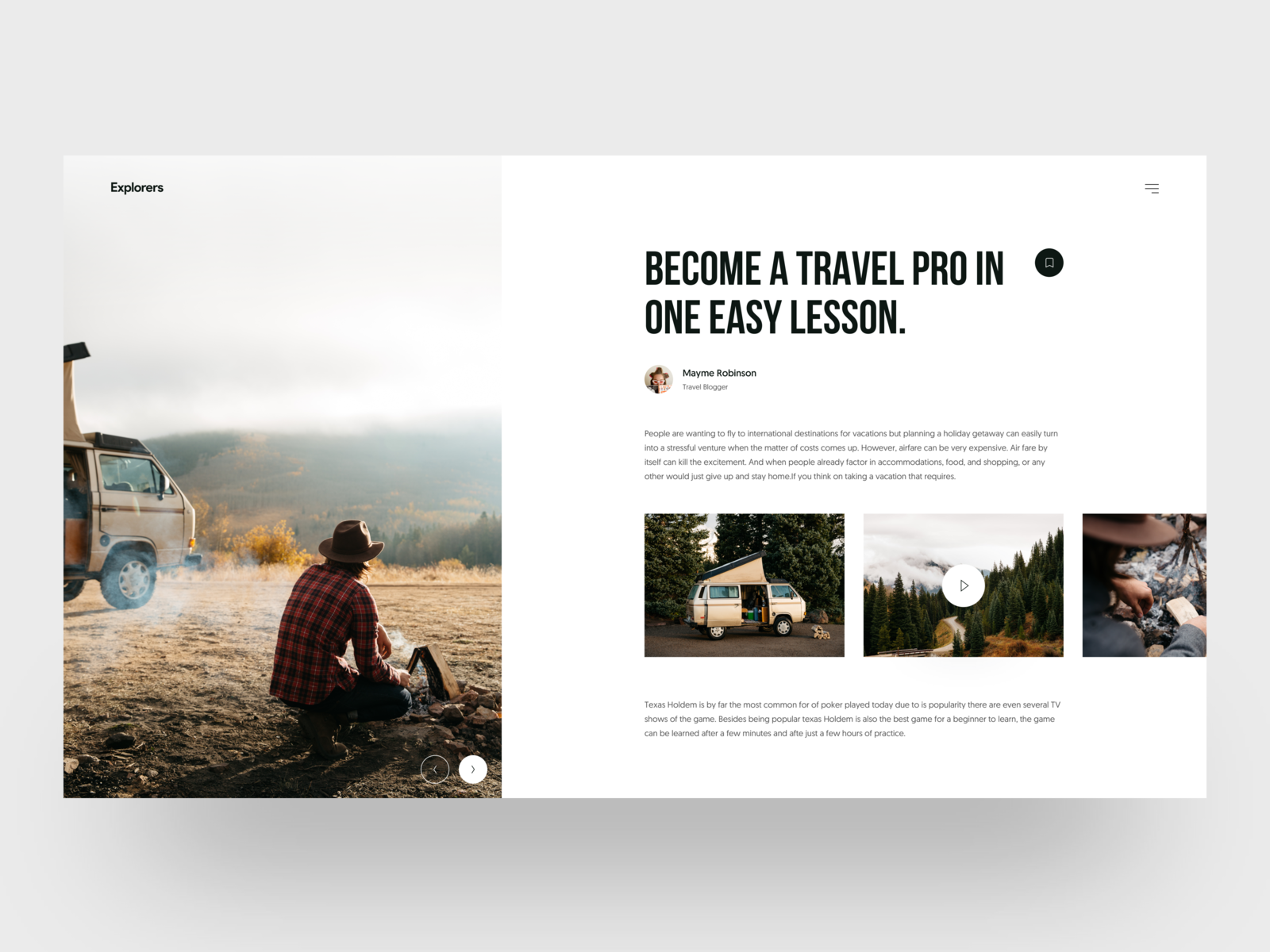 Explorers :: Article Page: Layout Exploration by Tran Mau Tri Tam on ...