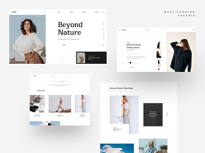 MI Fashion :: MASS :: Free Sketch App Template black and white blog clean style clean ui clean ui design creative design fashion fashion app fashion shop fashions free download landing page minimal minimal style shopping sketch app tranmautritam ui design web design