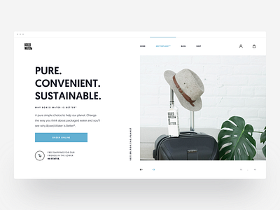 Boxedwater :: Homepage :: Slides - Layout Exploration blog clean clean image creative landing page landing page web design layout exploration menu minimal minimal layout navigation order shopping shopping cart slide tranmautritam typography ui design web design web typography