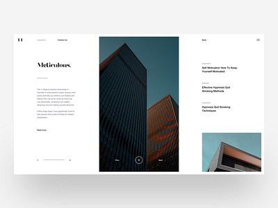 Layout Exploration :: Architecture Inspiration architectural architecture blog business clean clean and clear clean web creative dribbble tranmautritam dribbblers landing page minimal minimal app minimal style minimal website tranmautritam ui design vietnam web design wordpress