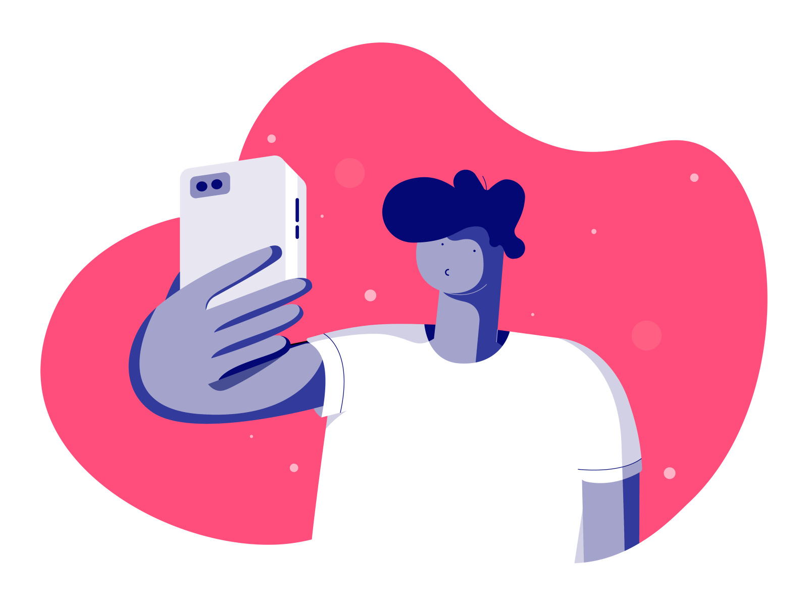 Selfie :: Illustration by Tran Mau Tri Tam ✪