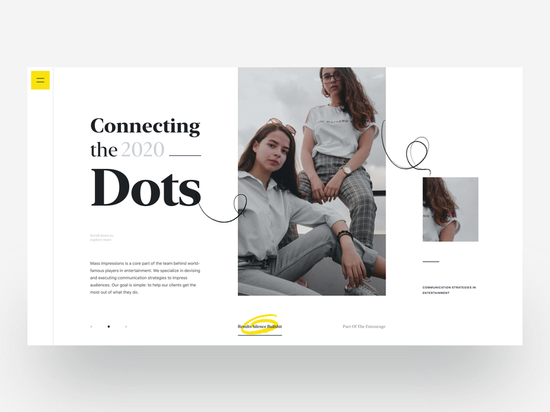 Connecting the Dots :: Layout Exploration banner blog business clean creative fashion grid hero header landing page layout layouts magazine minimal navigation product design tab tranmautritam typography ui design web design