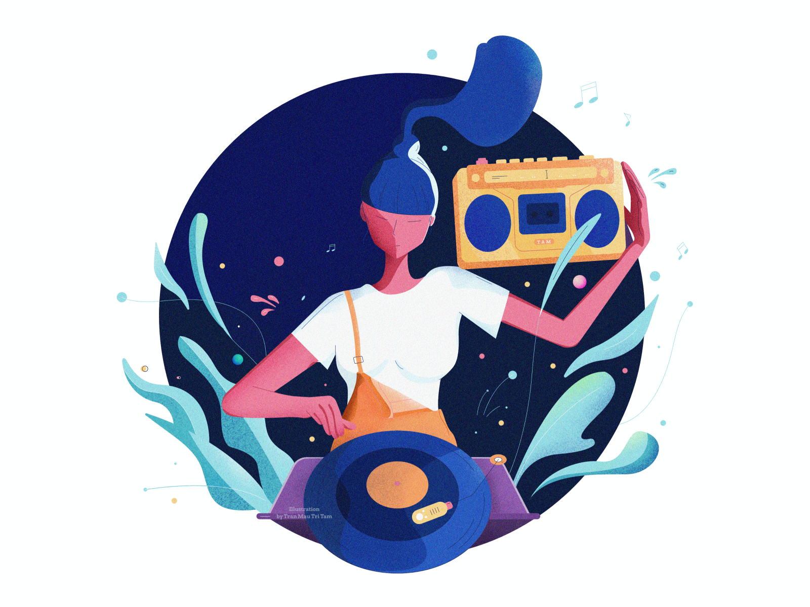 Music Producer Illustration by Tran Mau Tri Tam ✪