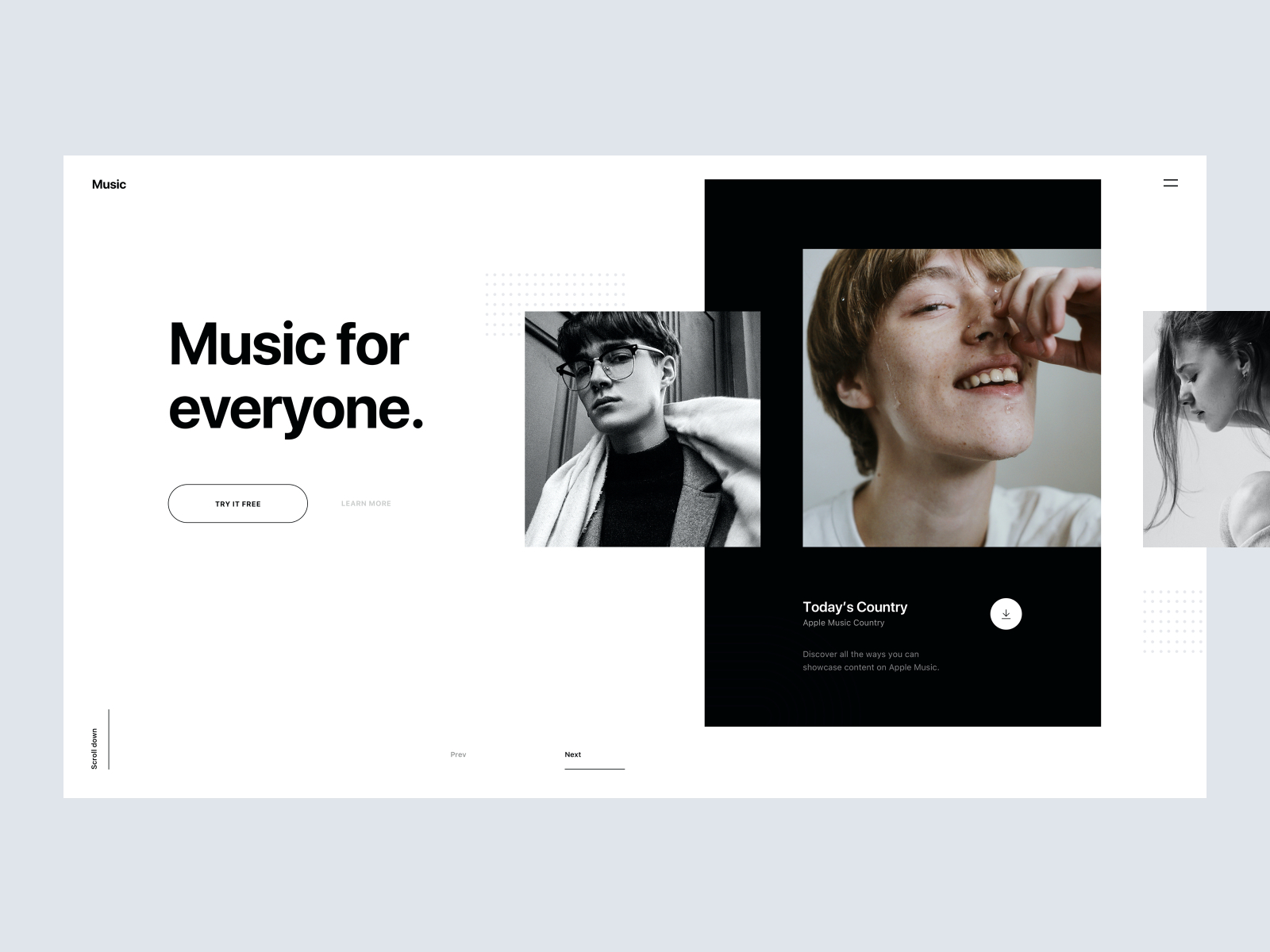 Music Website Concept by Tran Mau Tri Tam on Dribbble