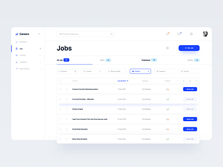 Careers :: Hiring & Job :: Admin UI Design by Tran Mau Tri Tam on Dribbble