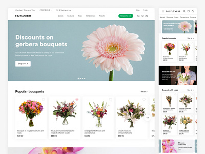 Flower Shop Website Design