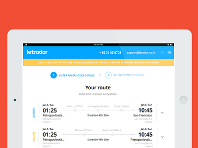 Route app design flat ipad route travel ui ux web