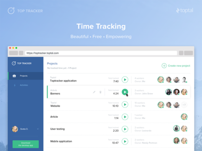 toptracker time tracking app