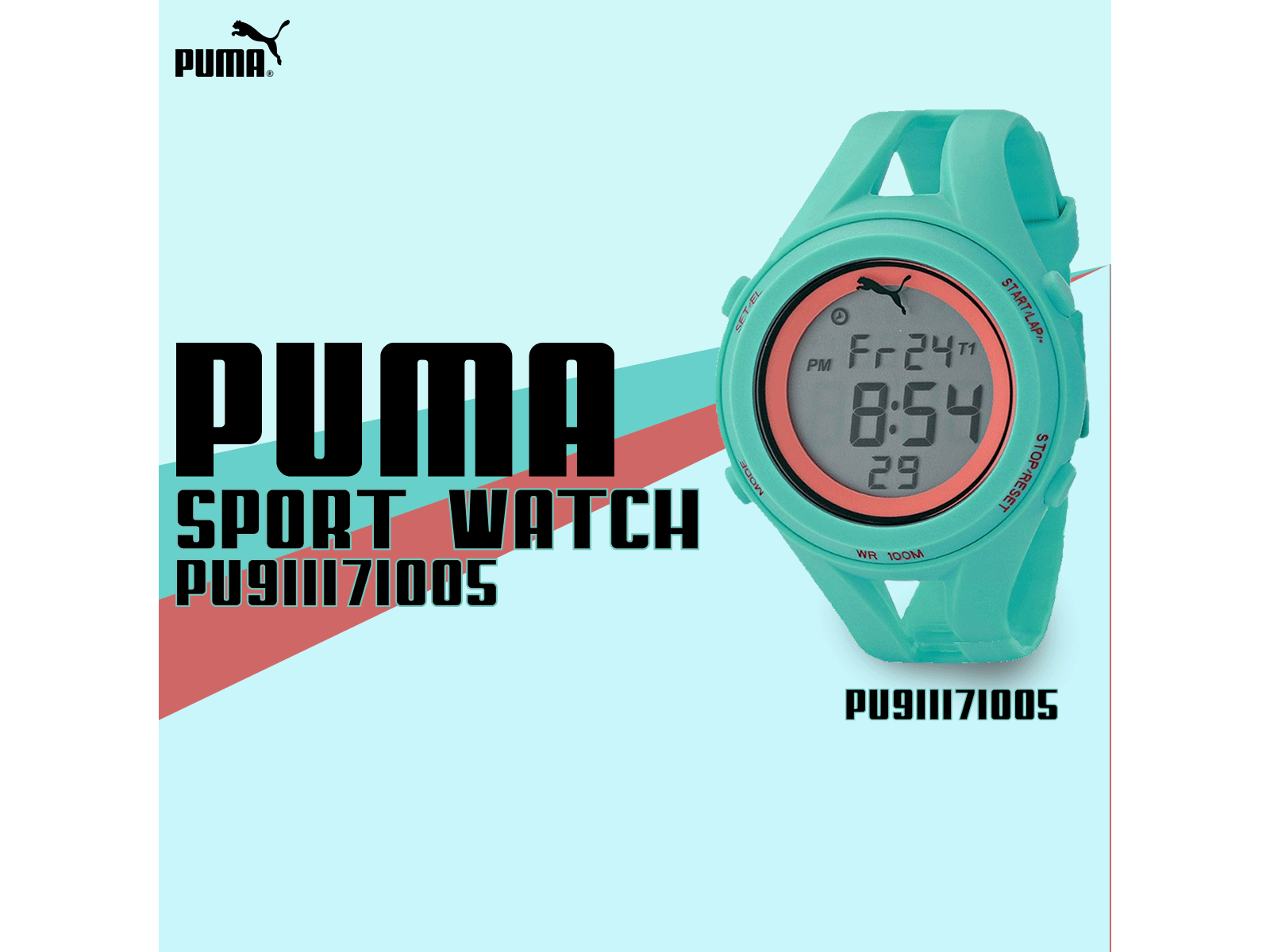 puma transparent watch