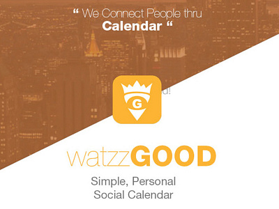 watzzGOOD Calendar Android android app calendar design device icon ios mobile mobile app social ui ux