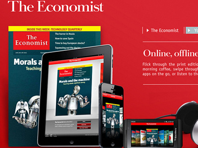 The Economist Asia Web design device digital icon ios mobile online red social ui ux website