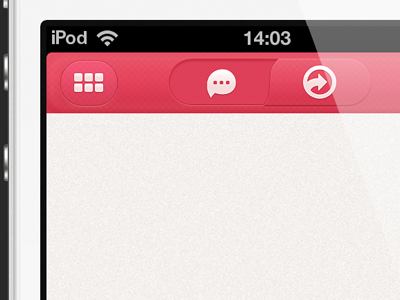 Iphone App navigation bar UI buttons chat iphone list nav bar navigation ui
