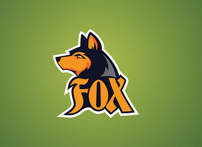 fox animation design esportlogo flat graphicdesign icon illustration illustrator logo logo design mascot logo minimal