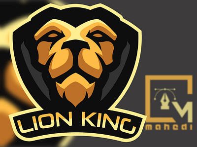 lion animation branding cartoon logo esportlogo graphicdesign illustration illustrator logo logo design mascot logo