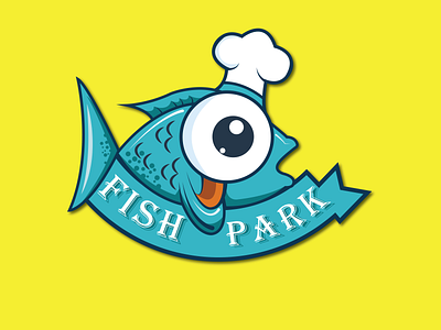 Fish Park cartoon logo esportlogo flat graphicdesign icon illustration logo logo design mascot logo minimal