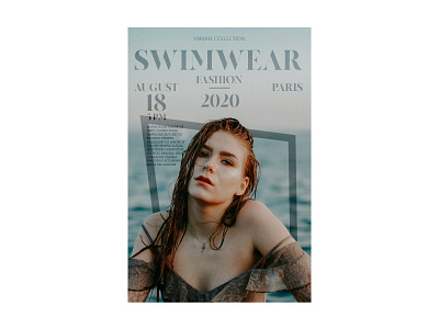 Poster 4 | SWIMWEAR brand branding design fashion geomtric pexels poster a day swimming swimsuit